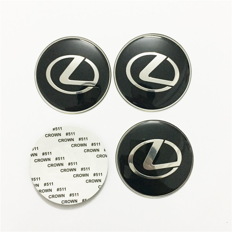 สติกเกอร์โลโก้-65-มม-56-มม-สําหรับติดตกแต่งดุมล้อรถยนต์-lexus-lexus-4-ชิ้น