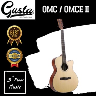(มีของแถมพิเศษ) Gusta OMC / OMCE II กีตาร์โปร่ง 40 นิ้ว 3rd Floor Music