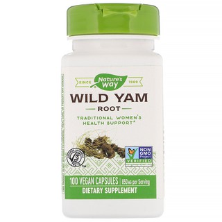 ภาพหน้าปกสินค้าNature\'s Way Wild Yam Root 850 mg 100 Vegetarian Capsules ที่เกี่ยวข้อง