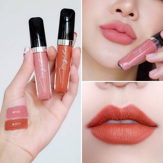 SET GLOSS MYCA M6+M+11 (เซ็ตคู่ 2 ชิ้น) กลอสเนื้อแมท สีสันสวยงาม เนื้อสัมผัสนุ่ม เนียนละเอียด เกลี่ยง่าย กันน้ำไม่ติดแมส