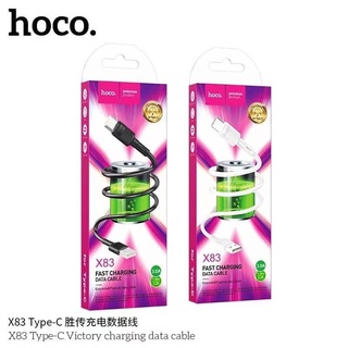 Hoco X83 สาย​ชาร์จ​Data ​แบบยาง​ สำหรับ​micro​/iP​/TypeC ใหม่ล่าสุด​ แท้100%