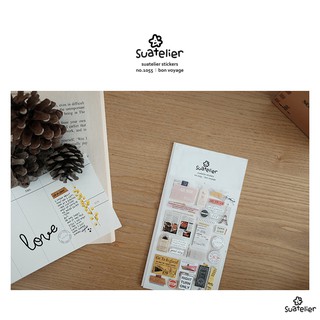 Suatelier bon voyage สติกเกอร์น่ารัก no.1055