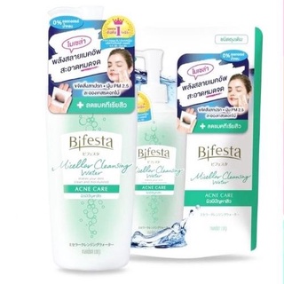 [ค่าส่งถูก] Bifesta คลีนซิ่งสูตร Acne Care ดูแลปัญหาสิว แบบถุงเติม 360 ml. / แบบขวด 400 ml.