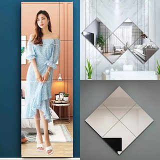 AiHouse กระจกแต่งตัวติดผนัง ประหยัดพื้นที่ หอพักนักศึกษา Euro style floor mirror กระจกส่องเต็มตัว รับประกันกระจกแตก