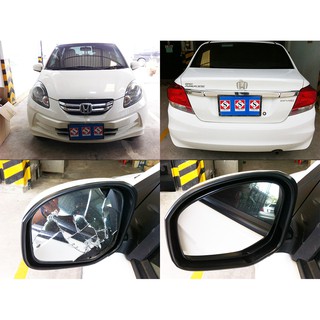 เลนส์กระจกมองข้าง สำหรับ HONDA BRIO บริโอ้  / BRIO AMAZE บริโอ้ อเมซ ด้านซ้าย กระจกไม่หลอกตา