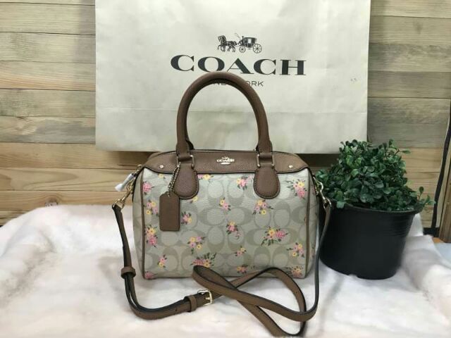 กระเป๋า-coach-เซทคู่-ดอกไม้สีพาสเทลน่ารักมาก