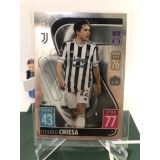 การ์ด 2021-22 Topps Chrome Match Attax UEFA Champions League Soccer Cards Juventus