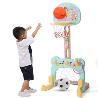 Basketball football play set แป้นบาส 3in1 บาสเก็ตบอล ฟุตบอล โยนห่วงของเล่นเด็ก โกลฟุตบอล