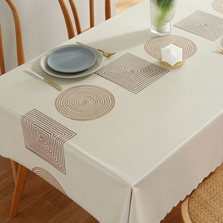 🎊พร้อมส่ง🎊 ผ้าปูโต๊ะ PVC กันน้ำและกันน้ำมันคุณภาพสูง