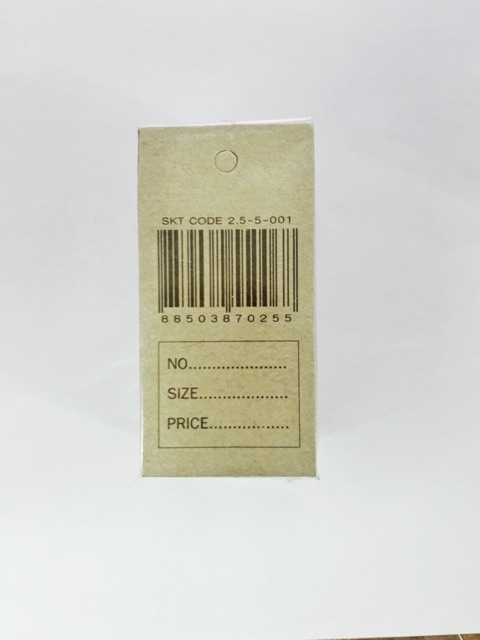 ภาพสินค้าป้ายบาร์โค้ดกระดาษ​ tag ห้อยเสื้อ แพ็ค 100ใบ มี 3 ขนาด หลากสีหลายไซส์ จากร้าน rabbitpost บน Shopee ภาพที่ 5