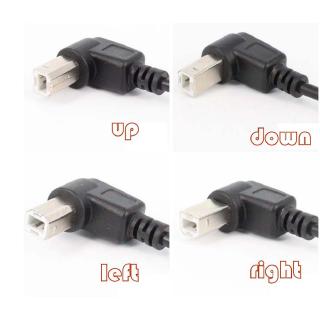 สายเคเบิ้ล 90 องศา 3 ฟุต USB 2.0 A to USB 2.0 B สำหรับ Printer Scaner