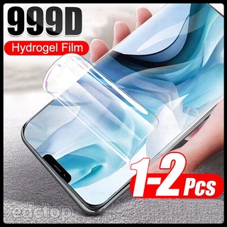 1/2pcs 999d soft hydrogel film for apple iphone 12 11 pro xs max xr x 7 8 6s plus screen protector film cover
