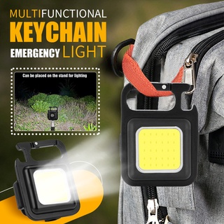 ไฟฉายฉุกเฉิน COB LED 3 โหมด แบบพกพา ชาร์จ USB สําหรับตั้งแคมป์กลางแจ้ง