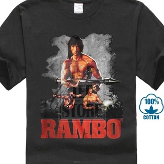 ขายดี!Lint9 [พร้อมส่ง] เสื้อยืดแขนสั้นลําลอง ผ้าฝ้าย 100% พิมพ์ลาย John Rambo พลัสไซซ์ ของขวัญวันเกิด สําหรับผู้ชาย XS-6