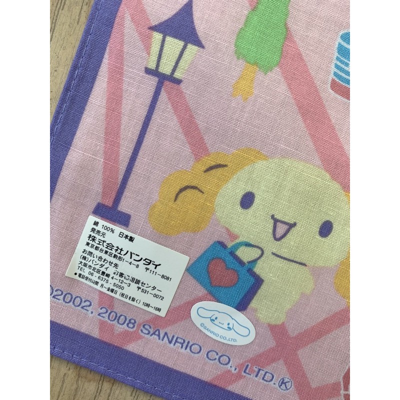 ภาพหน้าปกสินค้าสินค้ามือหนึ่ง ผ้าเช็ดหน้า Sanrio (Made in japan ) จากร้าน s.namwan บน Shopee