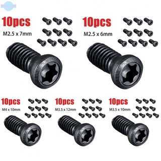 【Ready Stock】Torx Screws Tool Screw 10pcs CNC Carbide Insert Torx Screw Communication@New