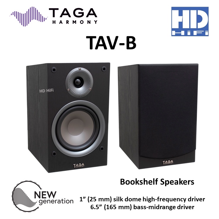 Taga Harmony TAV-B Bookshelf Speaker (Pair) | Shopee Thailand