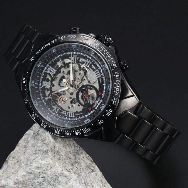 นาฬิกา-winner-automatic-skeleton-black