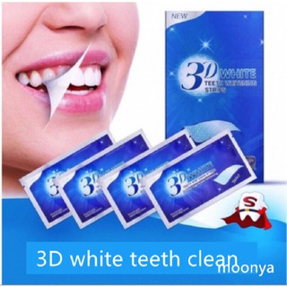 Flash Sale แถบฟอกสีฟัน 3D แถบสีขาว แถบฟอกสีฟัน