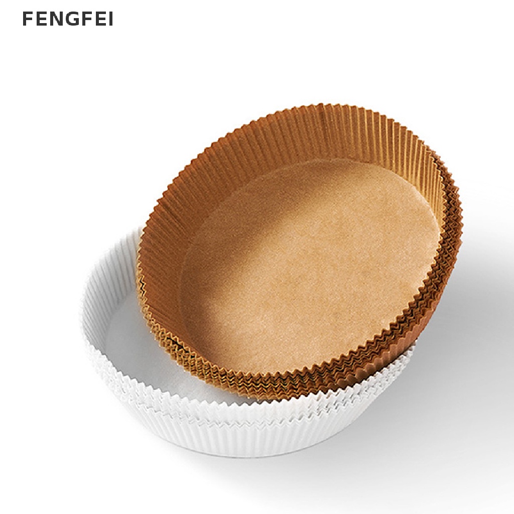 fengfei-แผ่นกระดาษรองหม้อทอดไร้น้ำมัน-ทรงกลม-แบบใช้แล้วทิ้ง-ขนาด-16-ซม-50-ชิ้น