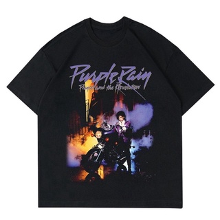 เสื้อยืดสีขาวเสื้อยืด พิมพ์ลาย Michael JACKSON "PRINCE PURPLE RAIN" VINTAGE | เสื้อยืด ลาย MICHAEL JACKSON สไตล์วินเทจ |