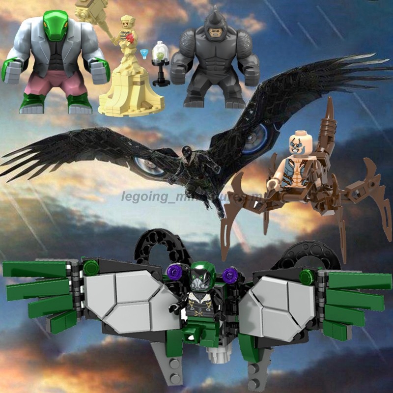 ของเล่นตัวต่อฟิกเกอร์-leging-minifigures-endgame-spiderman-far-from-home-punisher-vulture-sandman-สําหรับเด็ก