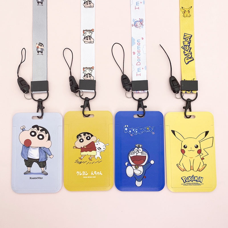 newป้ายห้อยบัตร-card-holder-neck-lanyard-กรอบใส่บัตร-พร้อมสายผ้าคล้องคอ-ที่ใส่บัตรกรอมบัตร-สายคล้องบัตร-ใส่บัตรพนักงาน