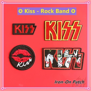 Kiss - Rock Bank Patch อาร์มติดเสื้อ Diy 1 ชิ้น