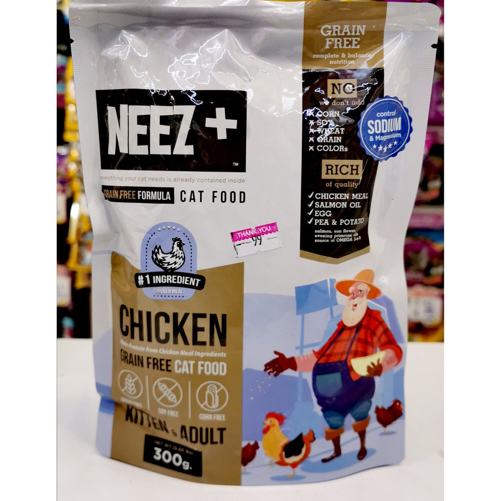 สุดยอดอาหารแมวเกรดพรีเมี่ยม-neezplus-grain-free