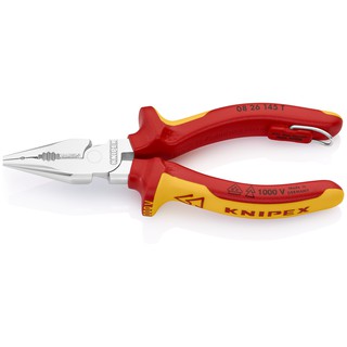 KNIPEX Needle-Nose Combination Pliers VDE TT - 145 mm คีมปลายแหลม VDE 145 มม. รุ่น 0826145T