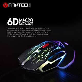 ภาพขนาดย่อของภาพหน้าปกสินค้าเม้าส์ Fantech X7s BLAST Macro Gaming Mouse จากร้าน fuse.in.th บน Shopee