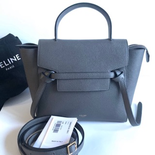 Like new Celine nano belt bag grey y.19