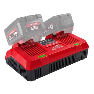 Milwaukee M18 แท่นชาร์จแบตเตอรี่ มิลวอคกี้ 18 โวลท์ แบบชาร์จเร็ว 2 ช่อง M18 DFC