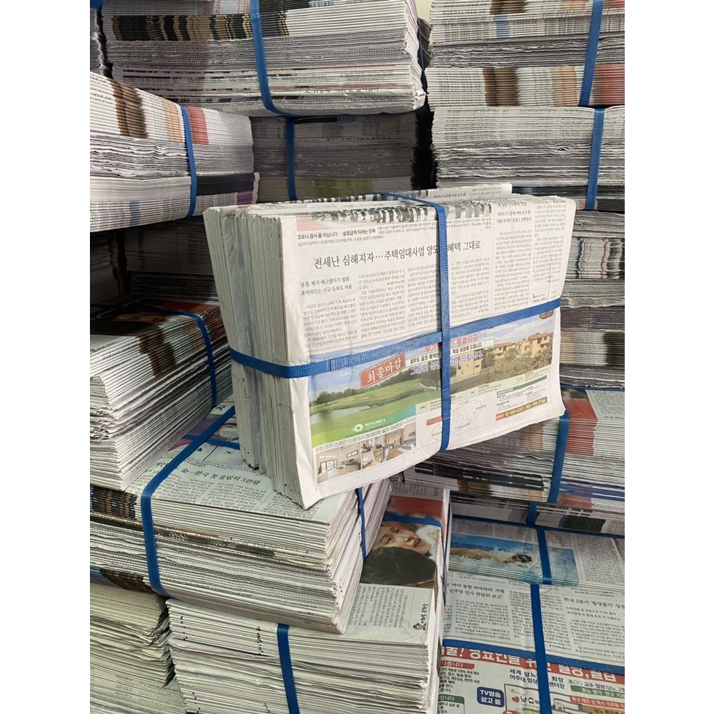 กระดาษใหม่-ยังไม่ผ่านการใช้งาน-หนังสือพิมพ์เกาหลี-10-กก-ใช้ห่อผลไม้-เติมเต็มกล่อง