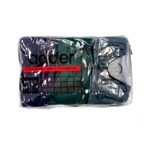 ภาพสินค้ากางเกงในผู้ชาย adder แพ็ค 3 ตัวคละสี ผ้าคอตตอน ราคาถูก F/L/XL  ADDER-bag จากร้าน everywear_underwear บน Shopee ภาพที่ 7