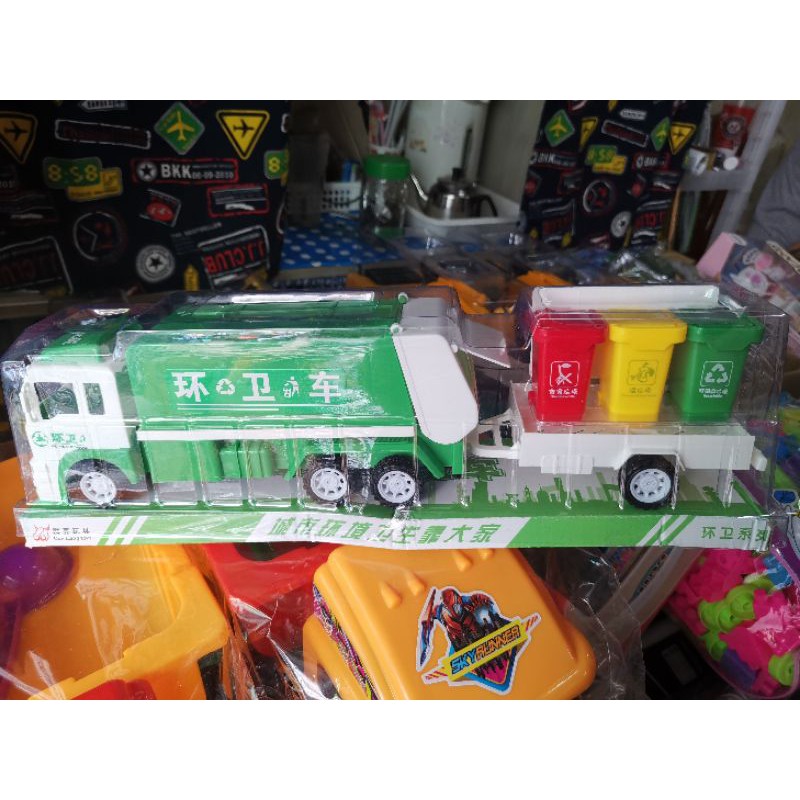 clever-toys-รถขยะเข็นลานฝาครอบ-พร้อมอุปกรณ์