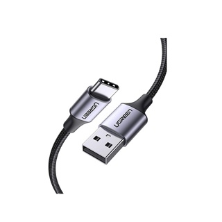 UGREEN สายชาร์จเร็ว USB Type C 3A Fast Charge & Data Cable สายชาร์จไนลอน Type C สำหรับมือถือที่ใช้ Type C ยาว 0.2-3 เมตร QC 3.0 S20/Note 20/S10/S9/S8, Xiaomi, รุ่น US288