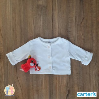 เสื้อคลุม สีขาว ดูหรู เรียบ แบรนด์ Carters ของใหม่