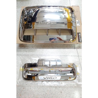 ครอบหน้าจมูก SCOOP ครอบช่องดักลมฝากระโปรงหน้า TOYOTA VIGO CHAMP ปี 2012-2014 แบบเต็มใบ แบบไม่เต็มใบ