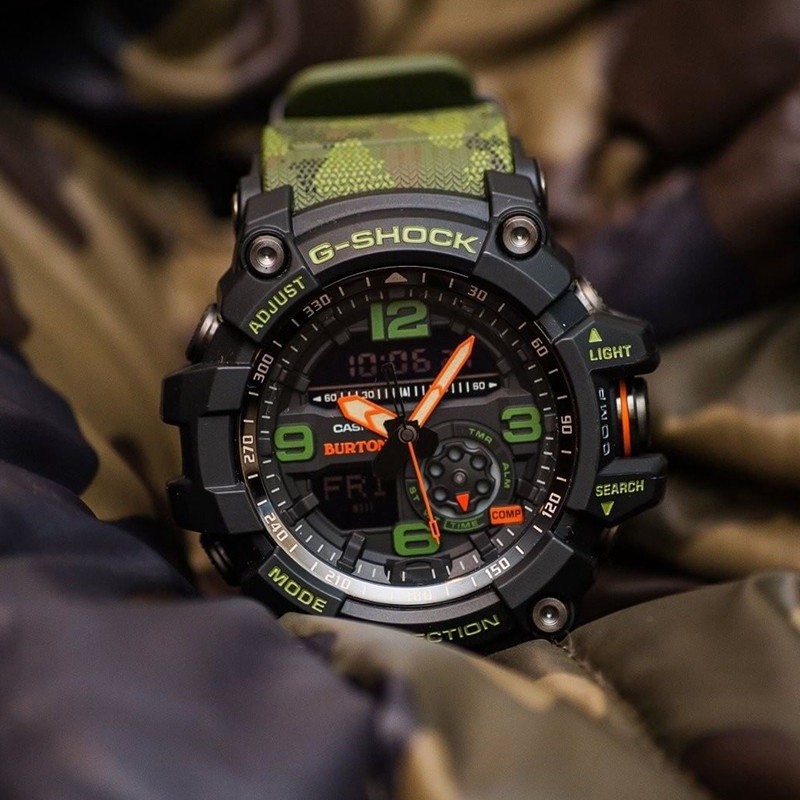 casio-g-shock-gg-1000-mudmaster-กองทัพสีเขียวนาฬิกาผู้ชายนาฬิกาสปอร์ต-gg-1000b