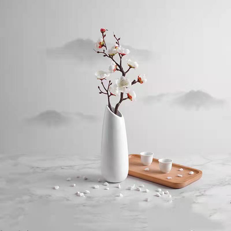 ภาพสินค้าดอกพลัมบลอสซั่มประดิษฐ์ ผ้าไหม สไตล์จีน สําหรับตกแต่งบ้าน ห้องนั่งเล่น จากร้าน moshee.th บน Shopee ภาพที่ 5