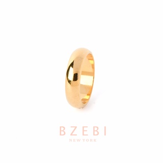BZEBI แหวนทองแท้ ผู้หญิง ทอง ทองคำแท้ แฟชั่นสไตล์เกาหลี ทองชุบ ทองคำ เครื่องประดับแหวนทอง 24K สำหรับผู้หญิง 369r