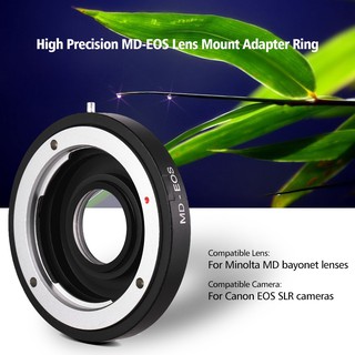 MD-EOS Lens Mount Adapter Ring with Corrective Lens for Minolta MD Lens to Fit f