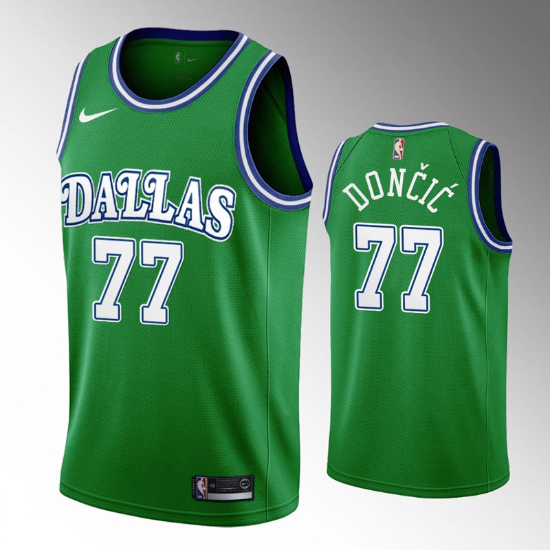 Dallas Mavericks #เสื้อกีฬาบาสเก็ตบอล ปักลาย NBA Luka Doncic Jersey 77 ...