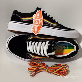  ขายดีสุด !!! VANS OLD SKOOLS Rainbow ของแท้  อ่านก่อนสั่งซื้อ