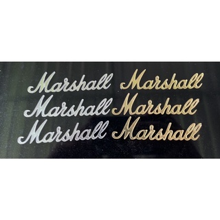 ภาพหน้าปกสินค้าโลโก้ติด ลำโพง ( ราคาต่อชิ้น ) marshall. สูง2.5cm ซึ่งคุณอาจชอบราคาและรีวิวของสินค้านี้