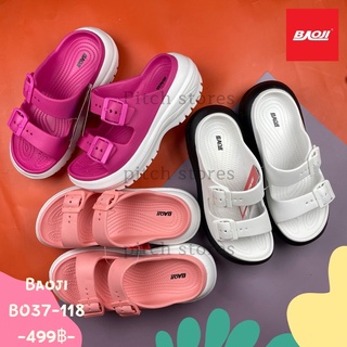 สินค้า รองเท้าแตะผู้หญิง Baoji รุ่น BO37-118 คละสี ส้นสูง 2 นิ้ว (เบอร์ 36-40)