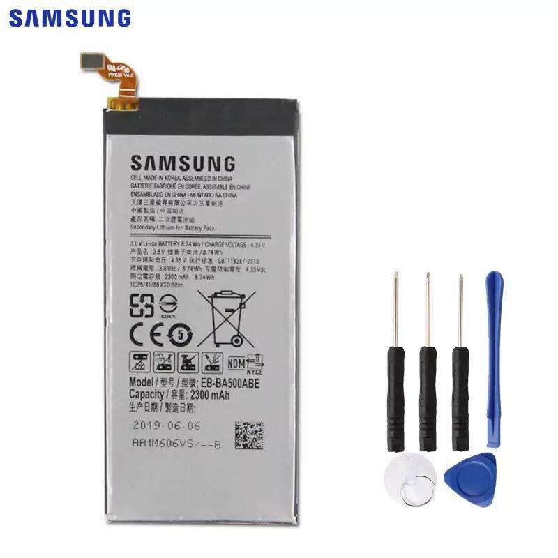 เปลี่ยนทดแทน-samsung-แบตเตอรี่-galaxy-a5-2015-ของแท้แบตเตอรี่-eb-ba500abe-2300-mah-อุปกรณ์-11-ชิ้น