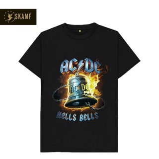 เสื้อยืดผ้าฝ้ายพิมพ์ลายขายดี เสื้อยืด พิมพ์ลาย Acdc BAND | เสื้อยืด พิมพ์ลาย ACDC BAND Music ACDC ขนาดใหญ่