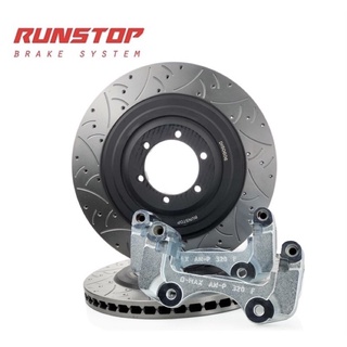 จานขยาย RUNSTOP DMax เก่า 4x2 ลาย FSC ก้างปลา High Carbon ตัวใหม่ ตรงรุ่น - 4x2 ตัวเตี้ย - 4x4 ตัวสูง